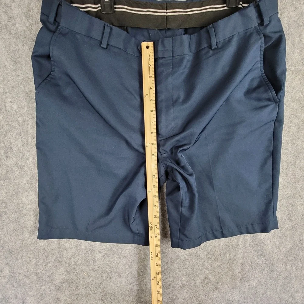 Jos. A. Bank Traveler Shorts Mens 40 Navy Blue Tailored Fit Flat Front Polyester